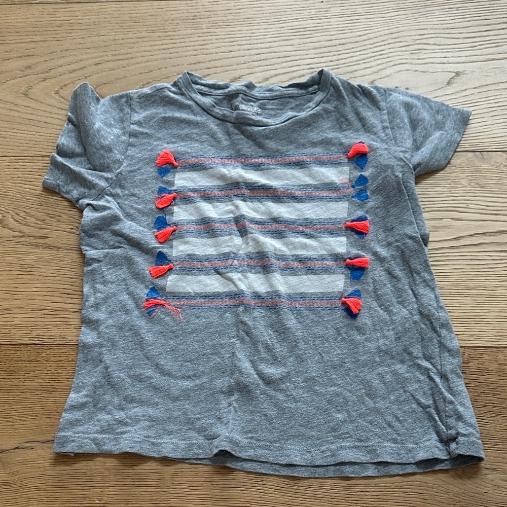 Crewcuts Gray Kids Shirt with Colorful Accents 10